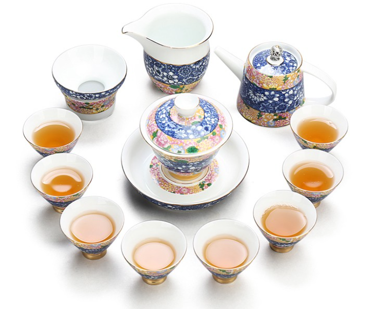 Classement des services à thé en porcelaine